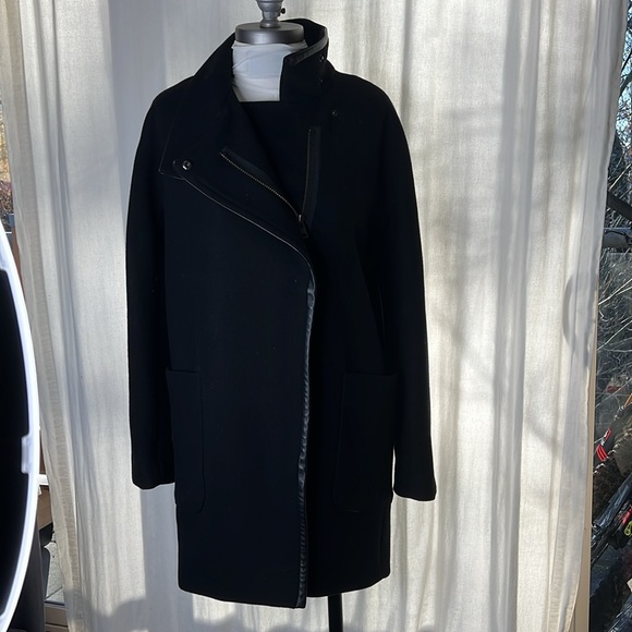 Madewell City Grid Wool Blend Cocoon Coat - Picture 3 of 6